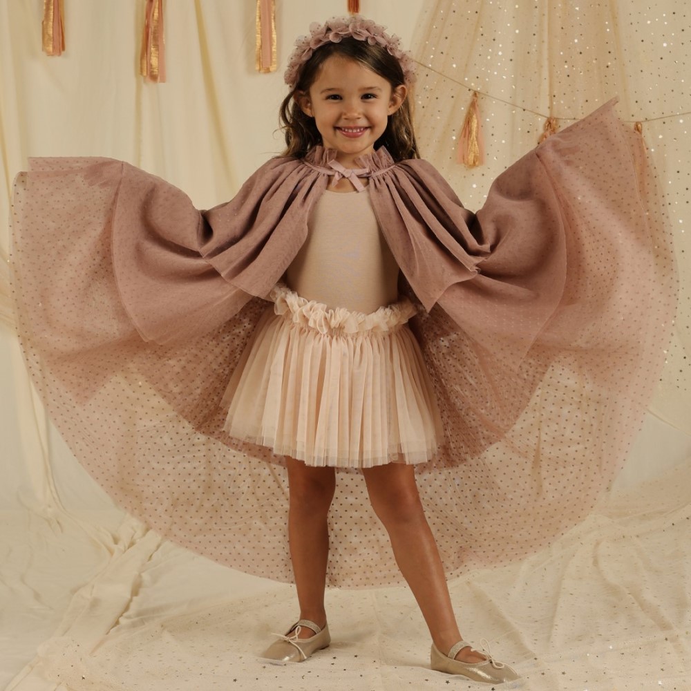 Tulle Cape | Dusty Rose