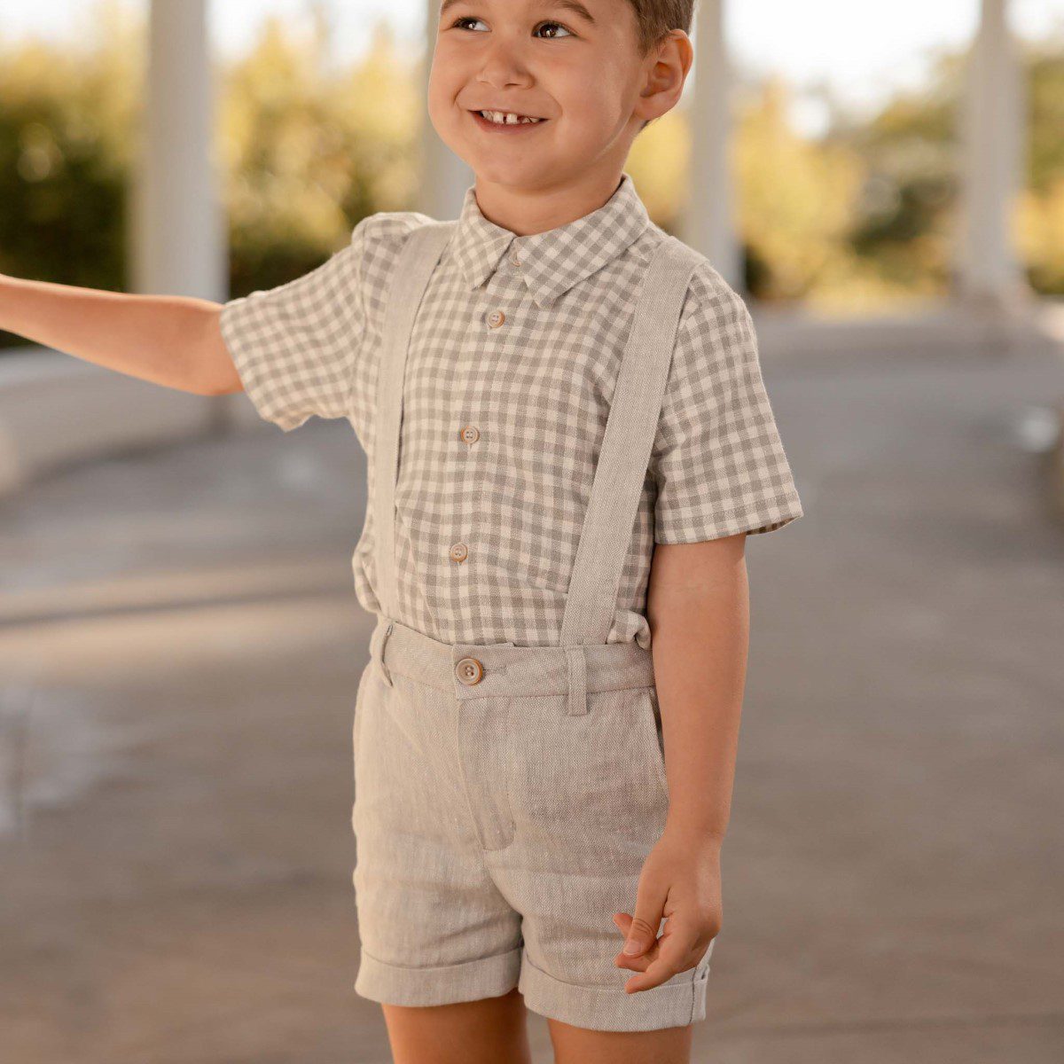 Atlas Shirt | Dusty Blue Gingham