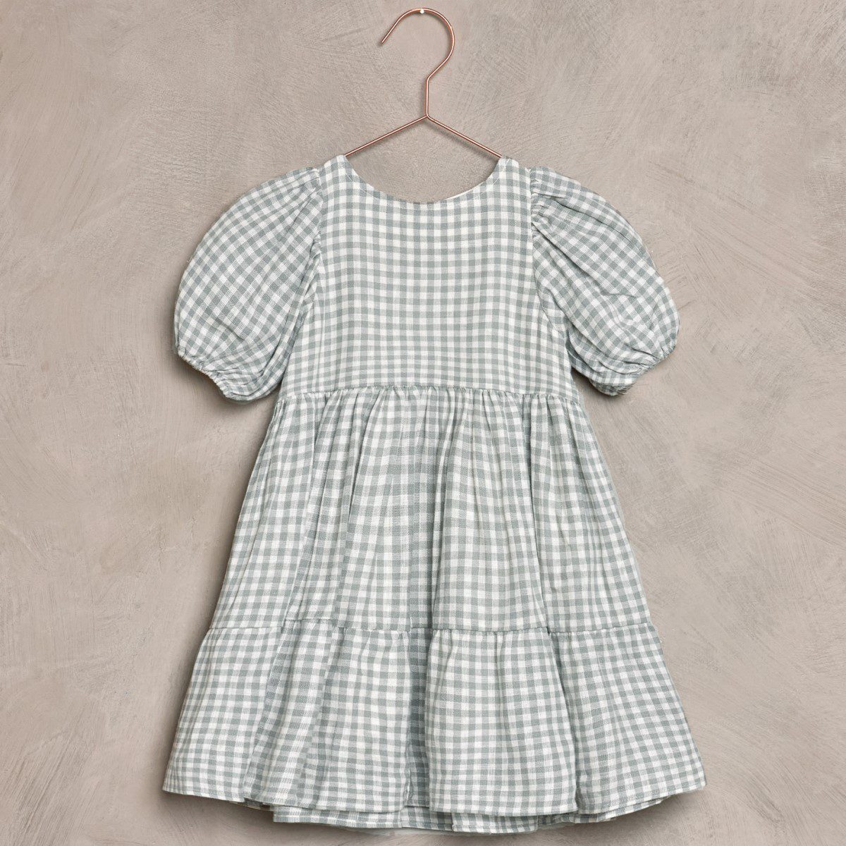 Chloe Dress | Dusty Blue Gingham