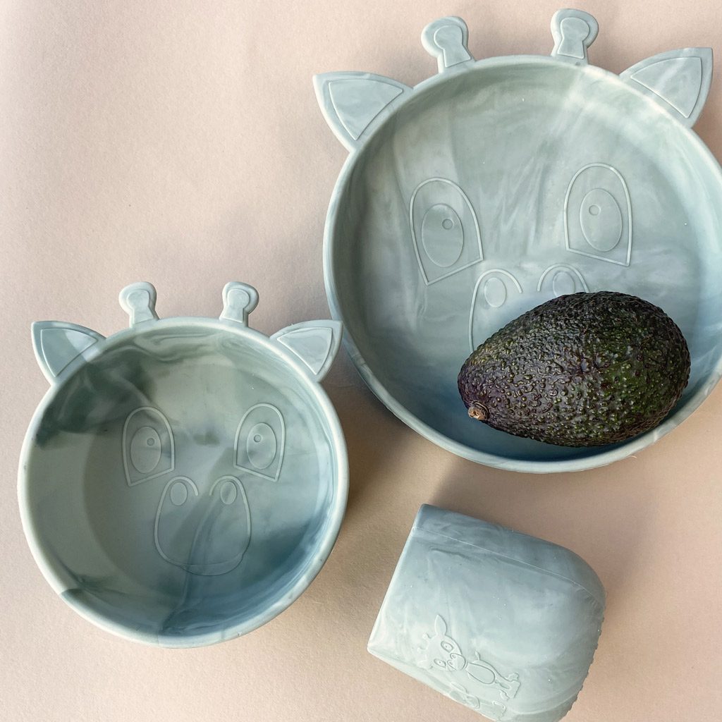 3 Pack Judi Silicone Dinner Set | Light Green Mix