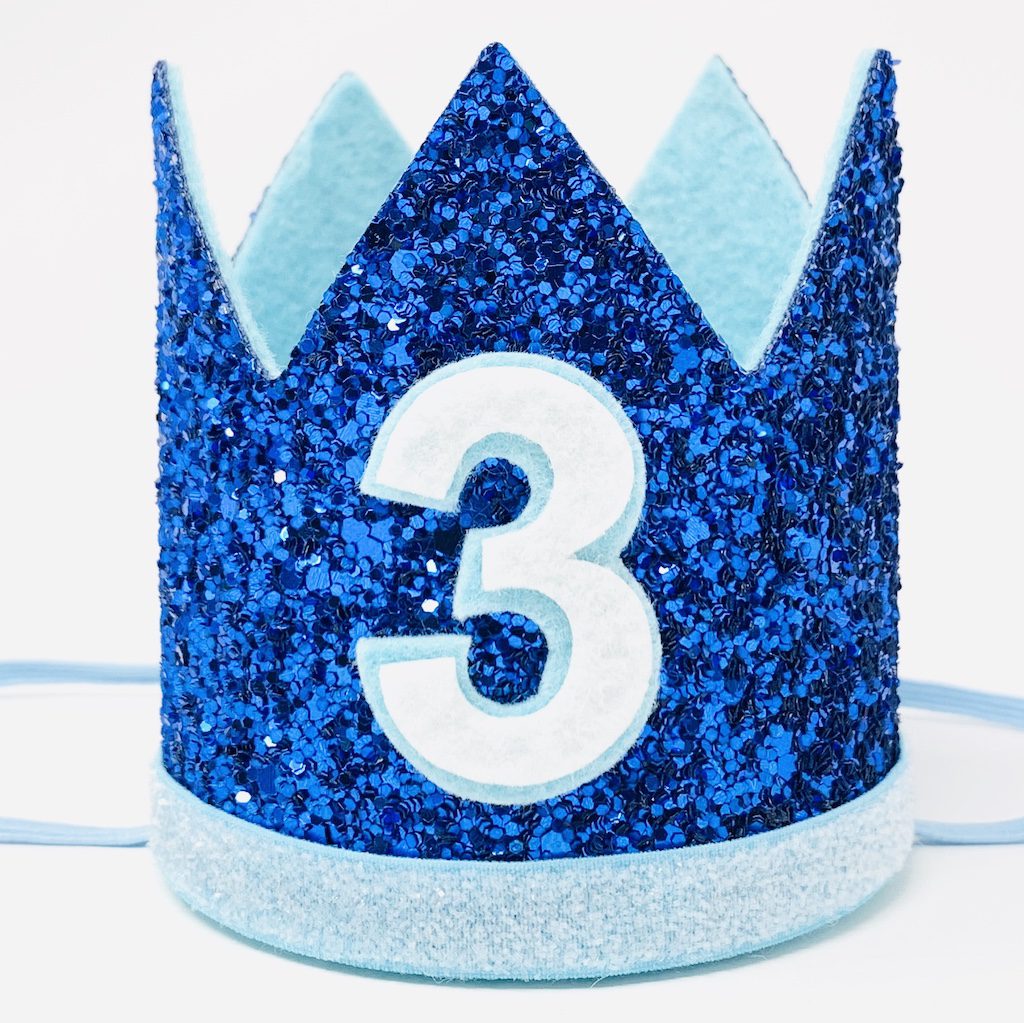 Navy Glitter Crown | 3