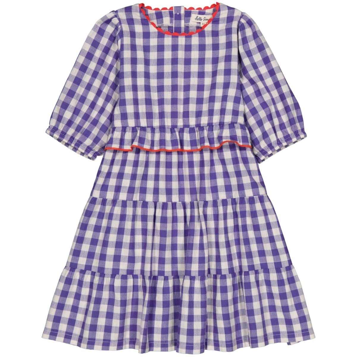 Nikita Dress Purple Gingham