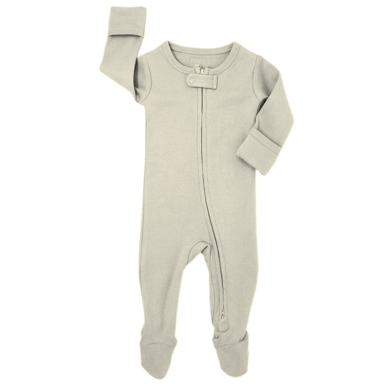 Zipper Footie | Stone
