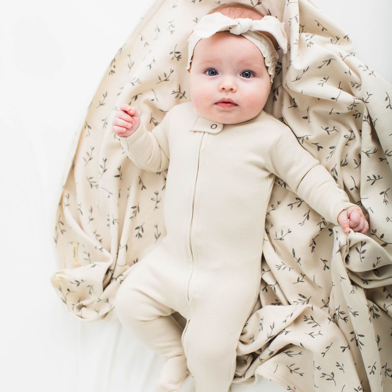 Zipper Footie | Stone