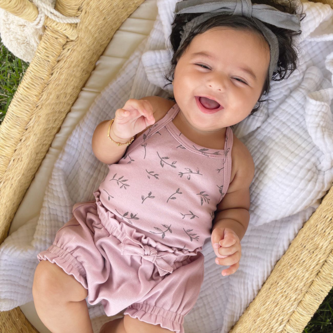 Criss Cross Bodysuit & Ruffle Bloomer | Blossom Flower