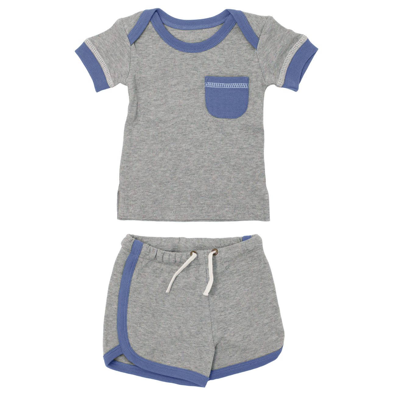 Tee & Track Short Set | Slate