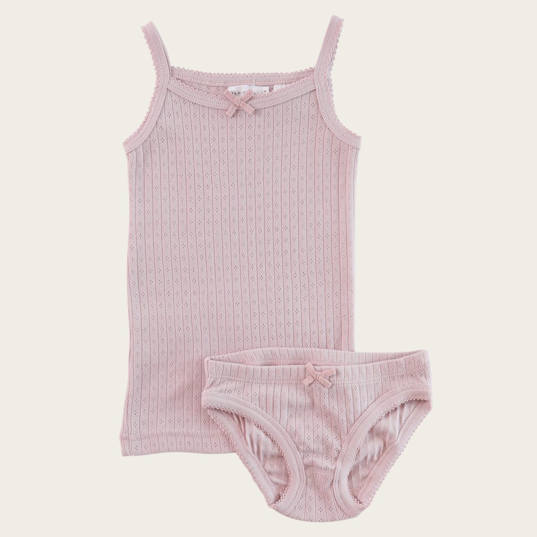 Organic Cotton Underwear Set | Old Rose