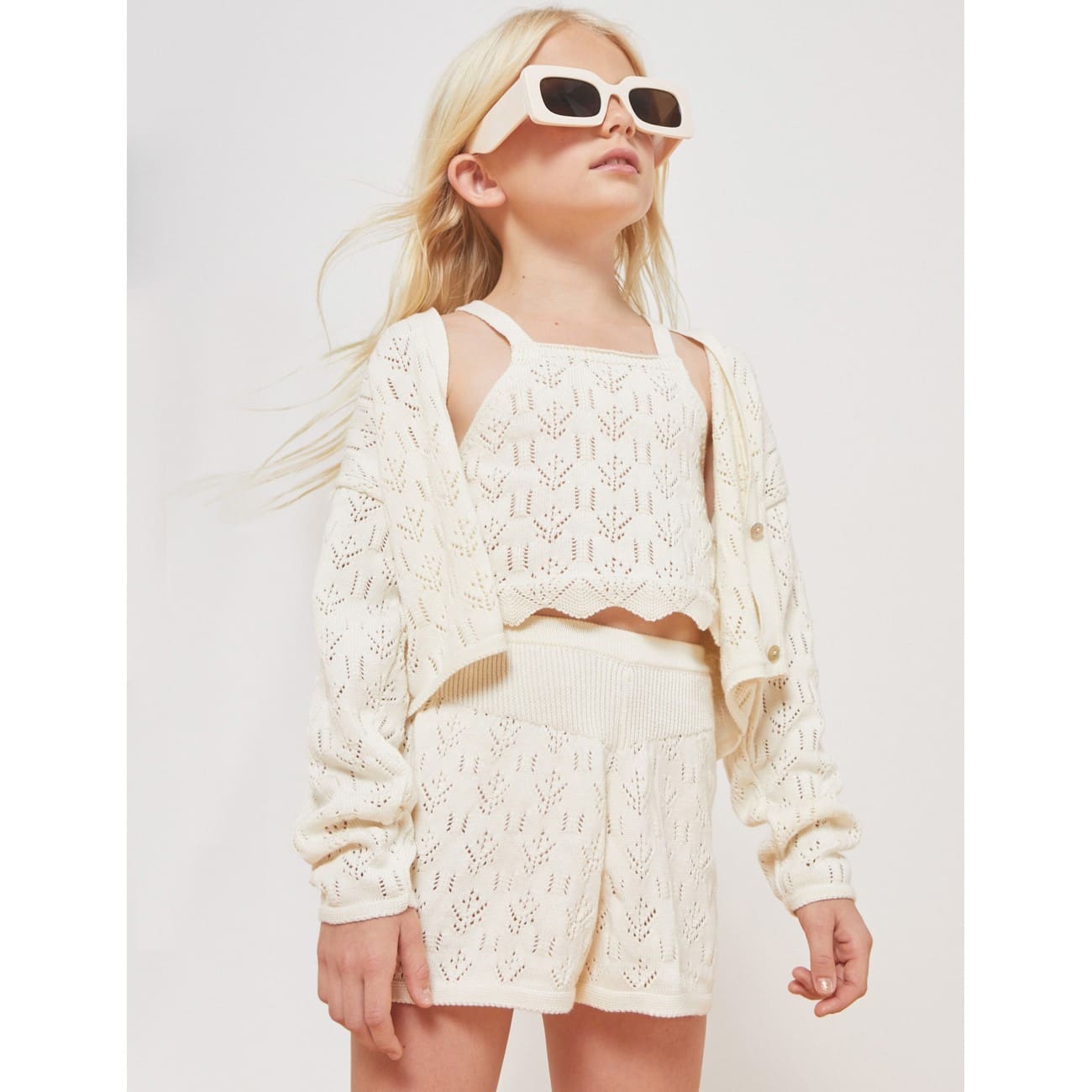 Ines Openwork Top & Shorts
