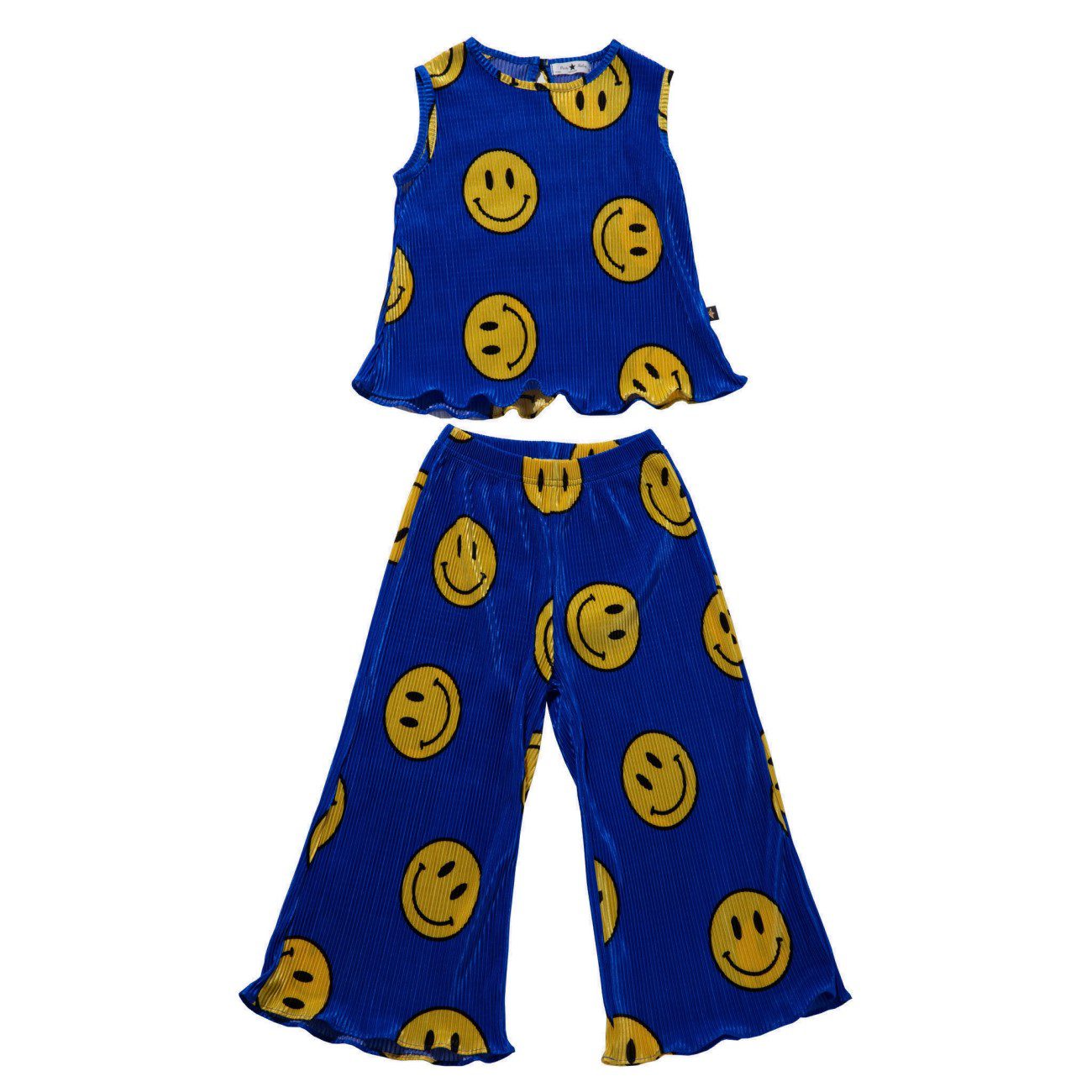 Pleats Long Set | Blue Smile