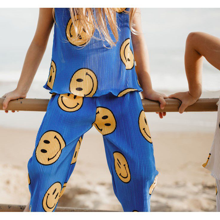 Pleats Long Set | Blue Smile