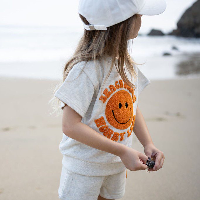 Patch Sweatshirt Set | Beach More, Worry Less