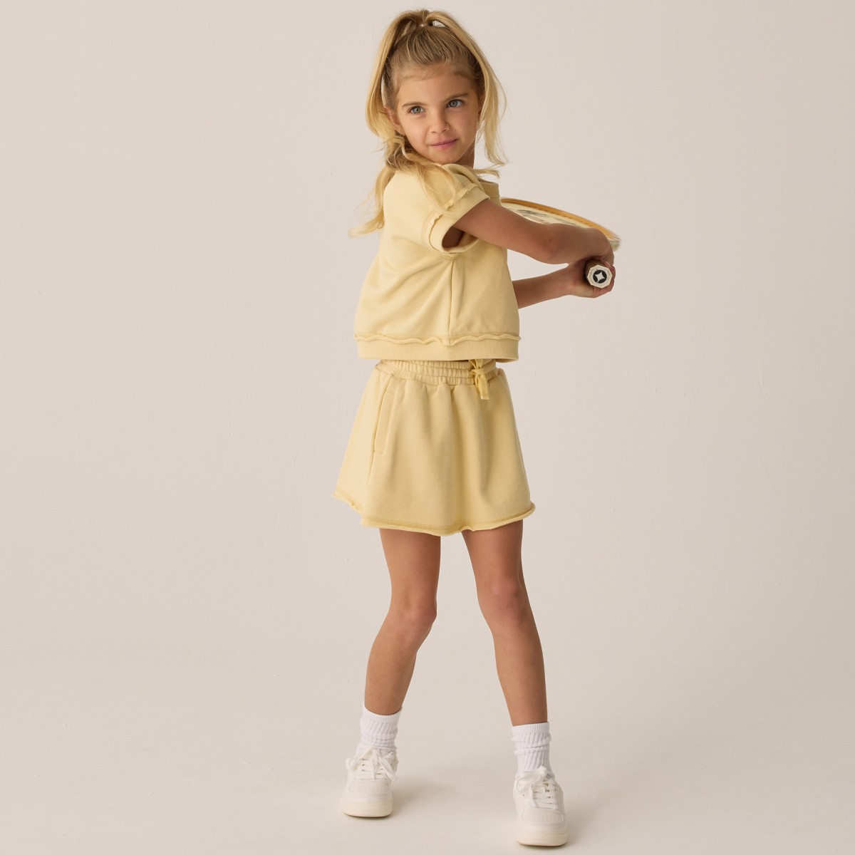 Victory Pullover & Volley Skirt | Yellow