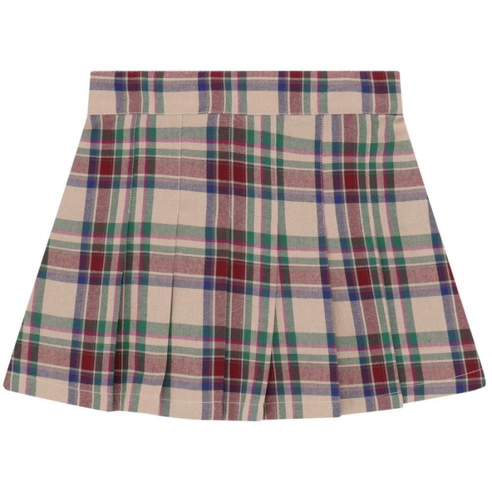Pleated Skirt Plaid