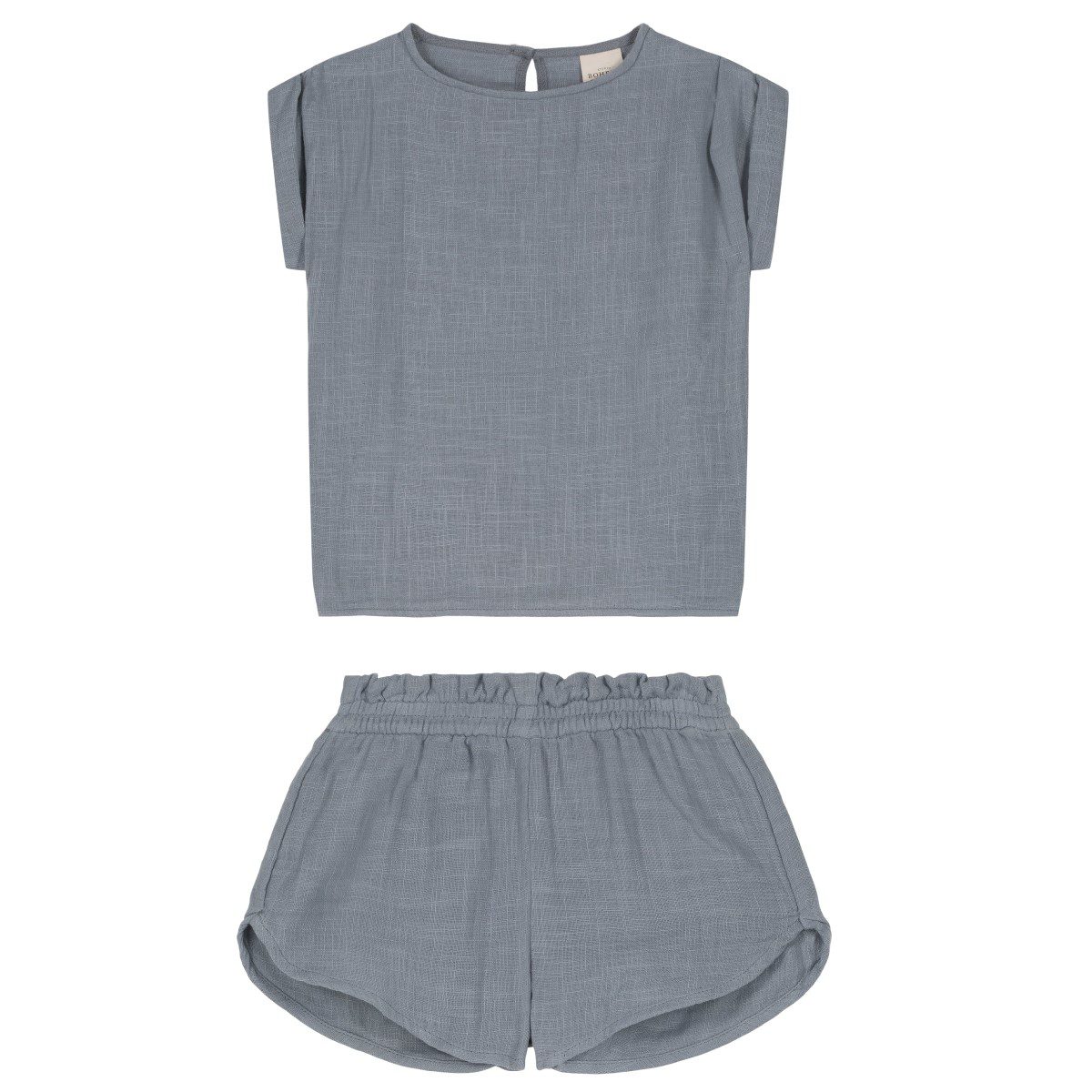 Praslin Shirt & Georgette Shorts | Grey Blue