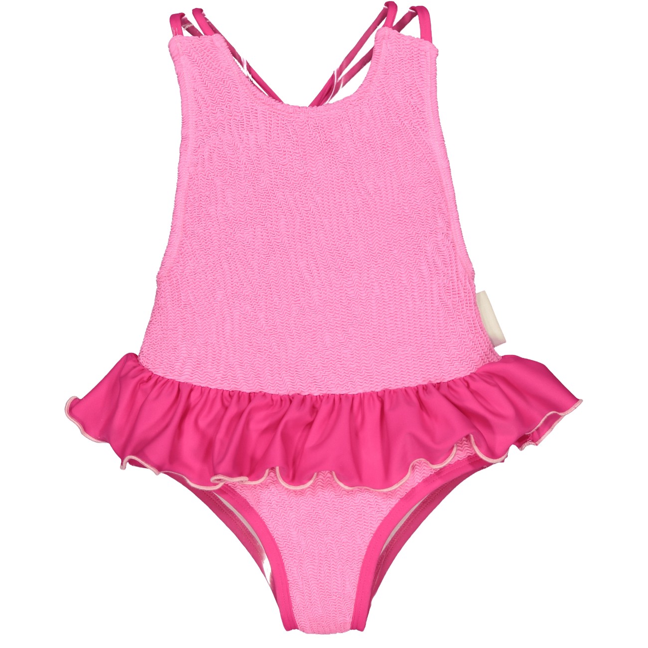 Pink Waves Textured Swimsuit