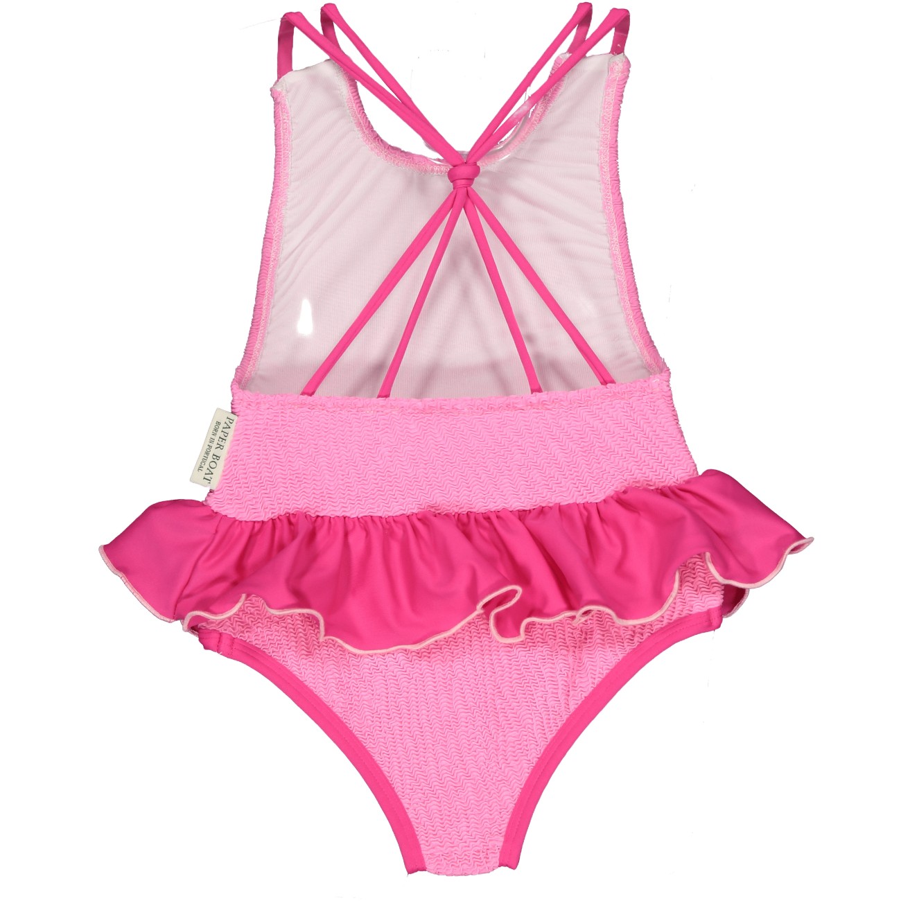Pink Waves Textured Swimsuit