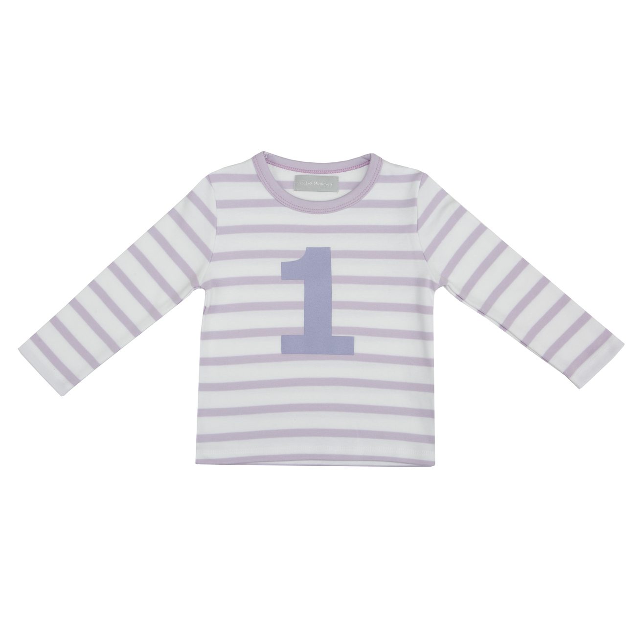 Parma Violet & White Breton Striped T-Shirt | 1