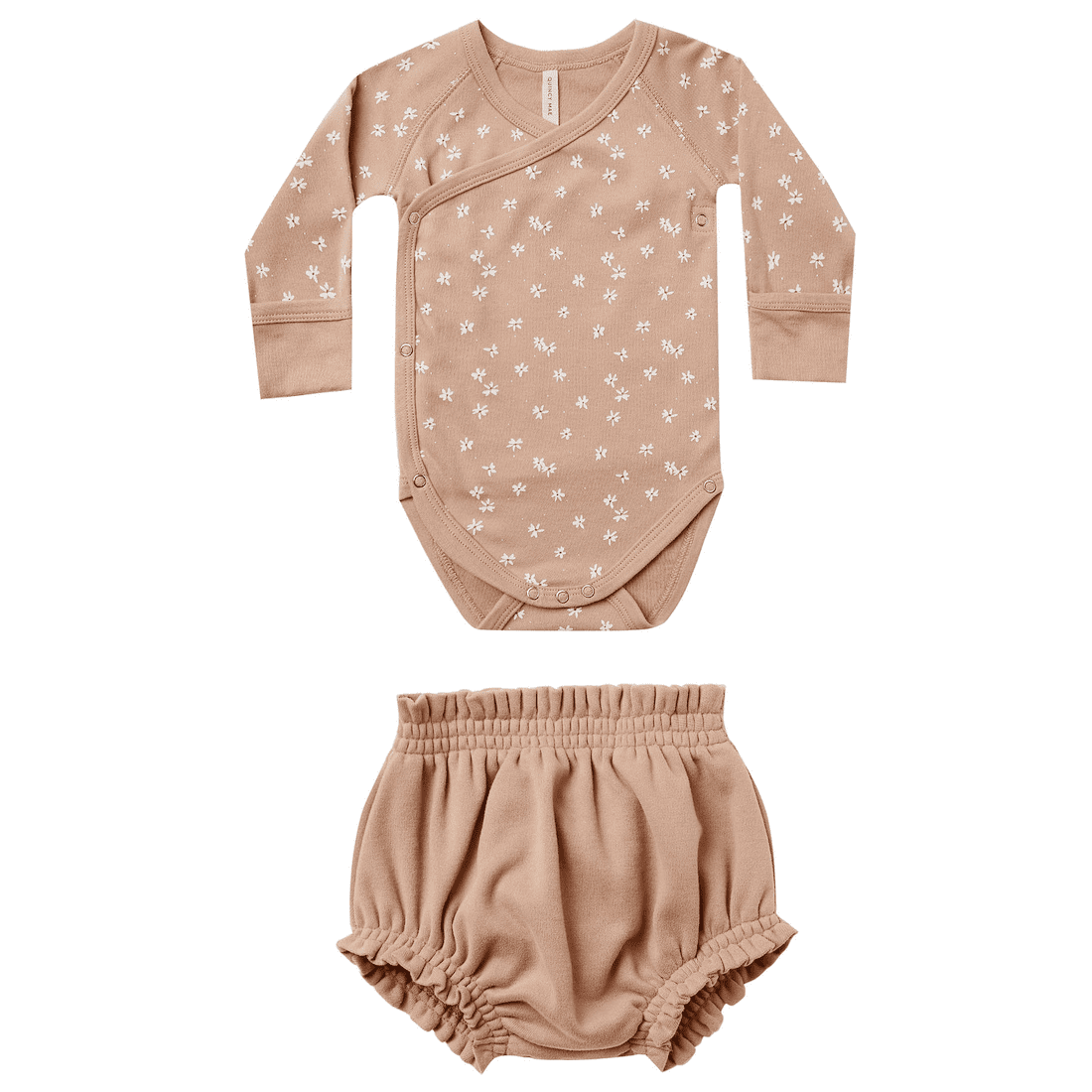 Petal Blossom Side Snap Bodysuit & Petal Gathered Bloomer