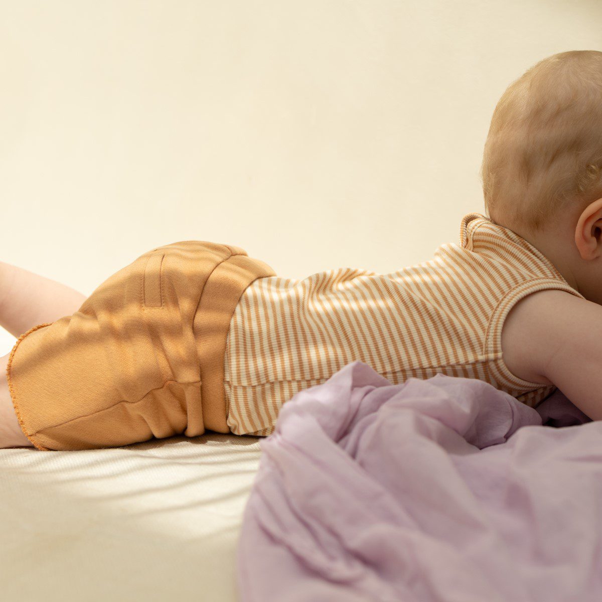 Sleeveless Rib Body & Chunky Baby Shorts