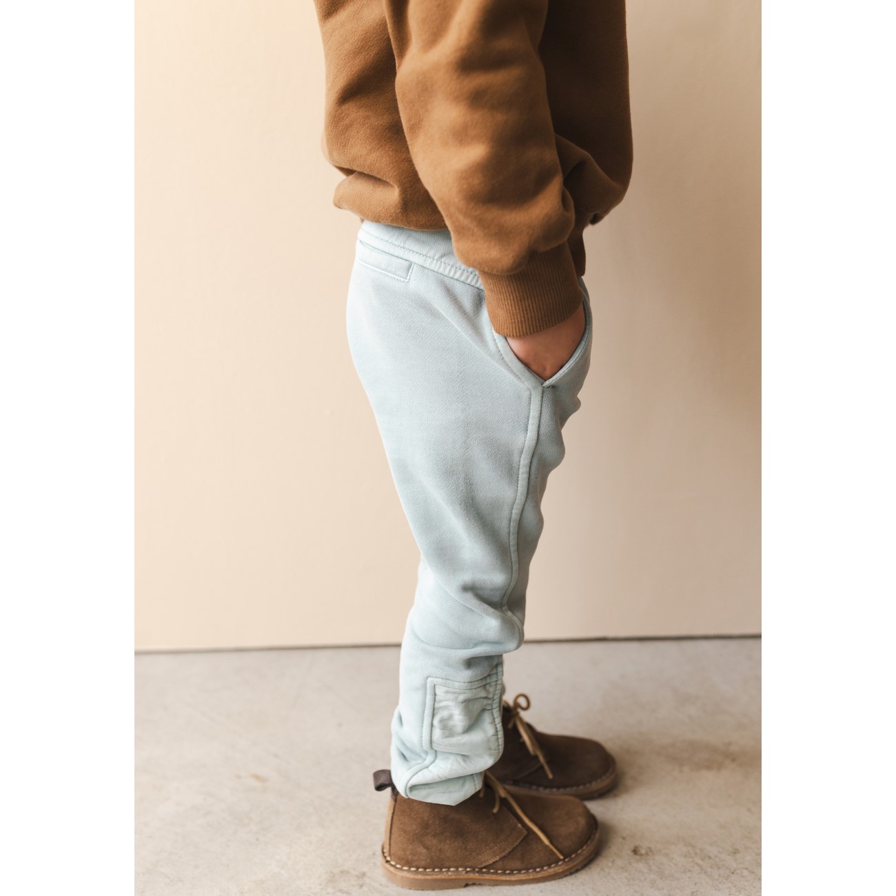 Chunky Sweater & Tapered Pants | Stormy