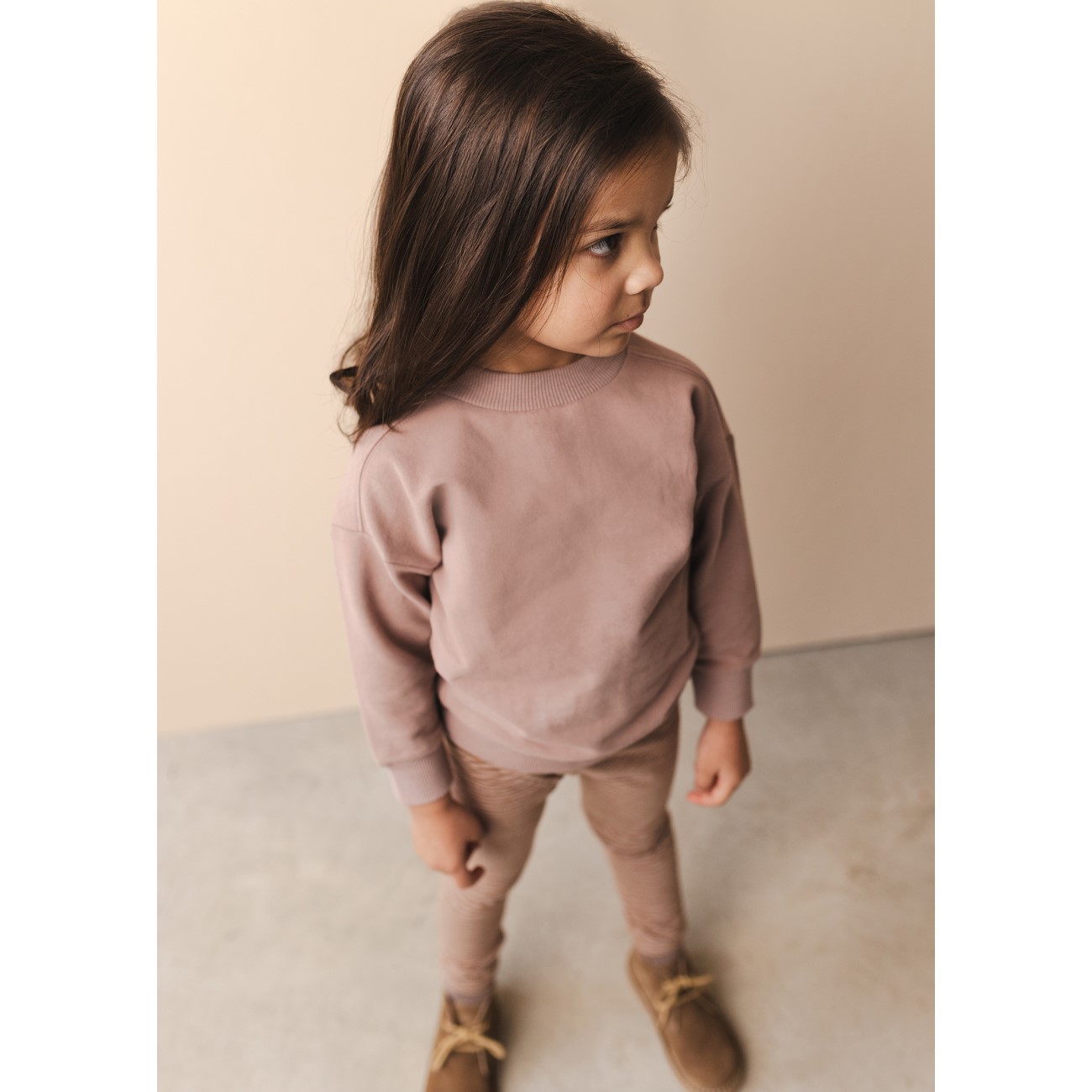 Oversized Sweater & Drop Crotch Sweat Pants | Dust