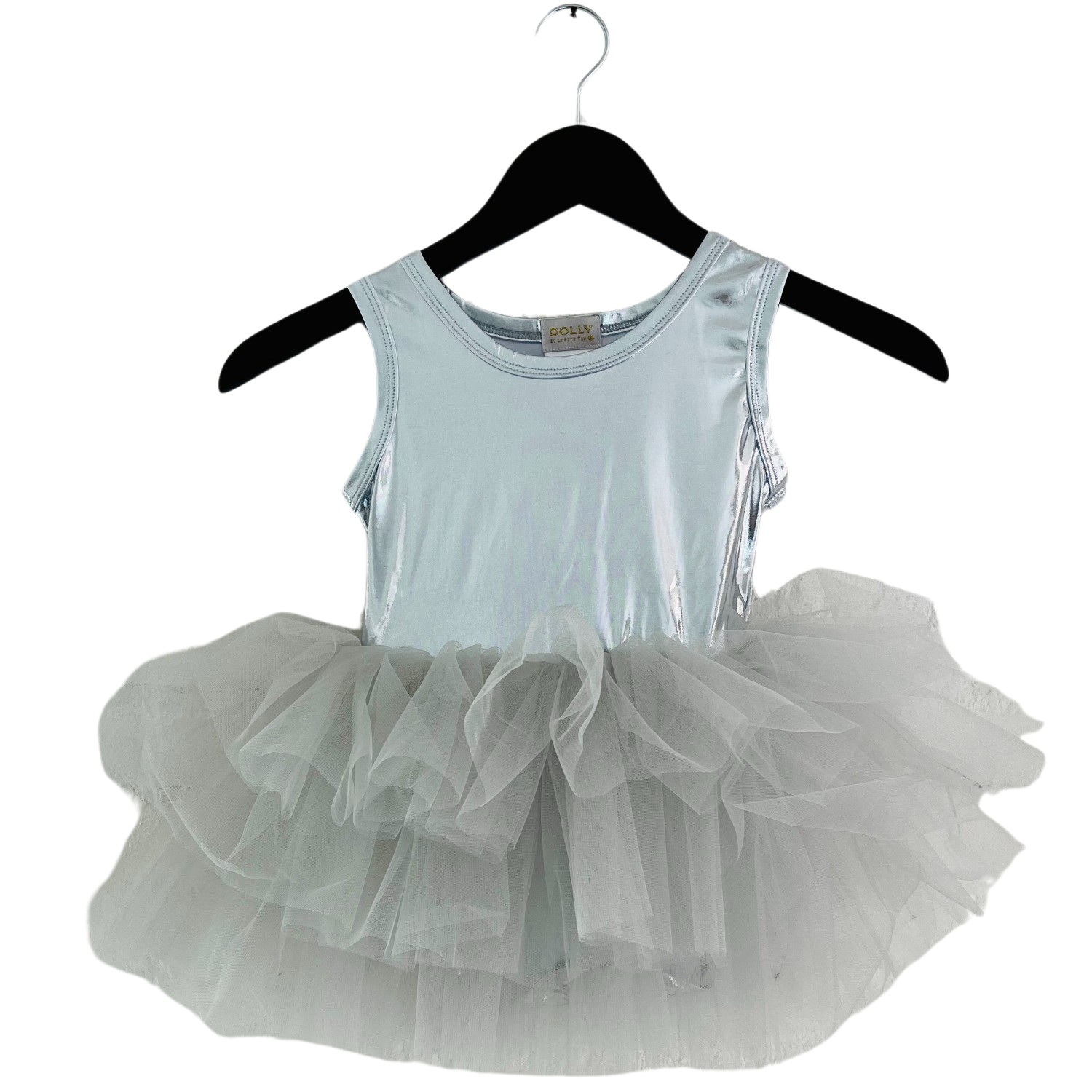 Metallic Timeless Tutu Dress | Silver