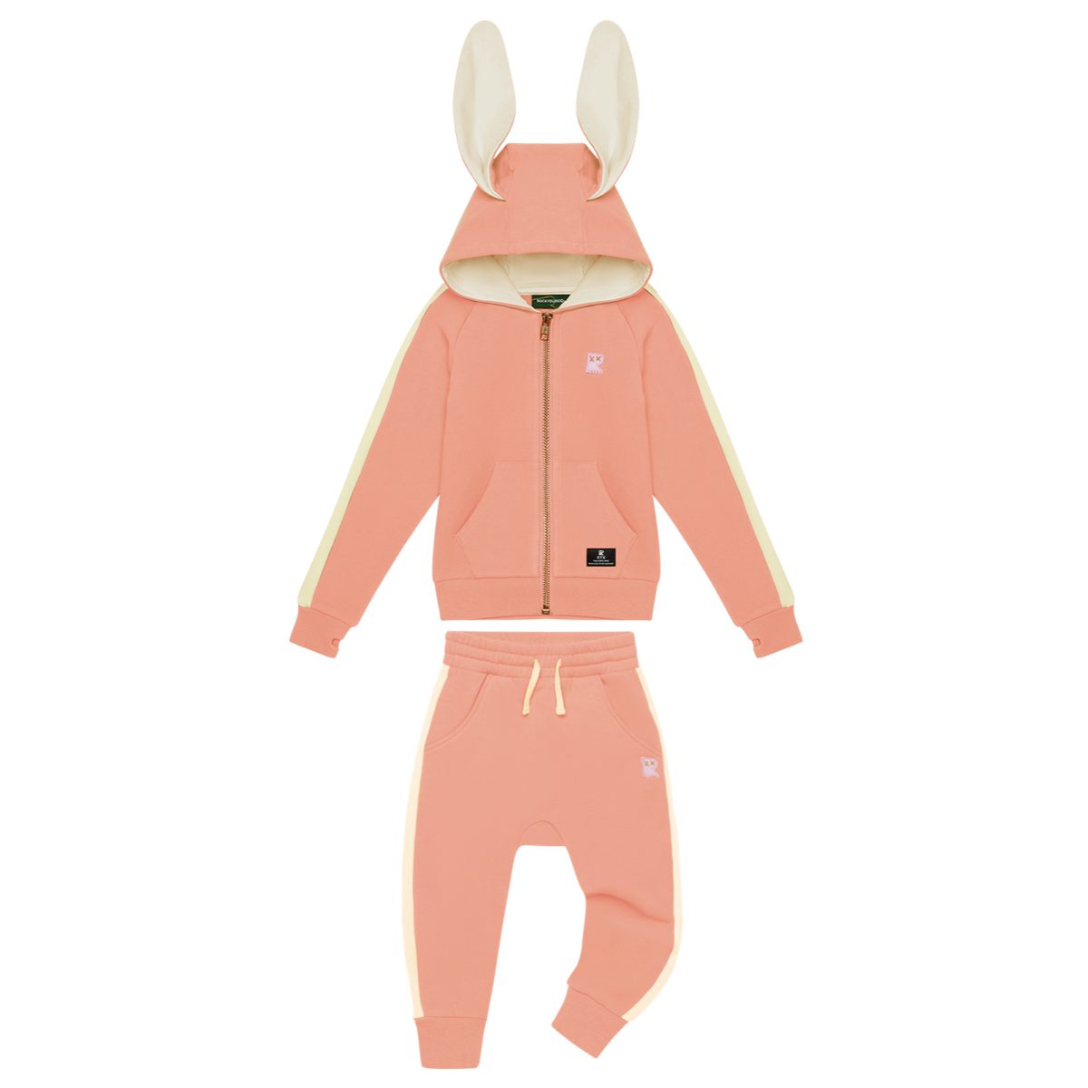 Pink Bunny Ears Hoodie & Trackpants