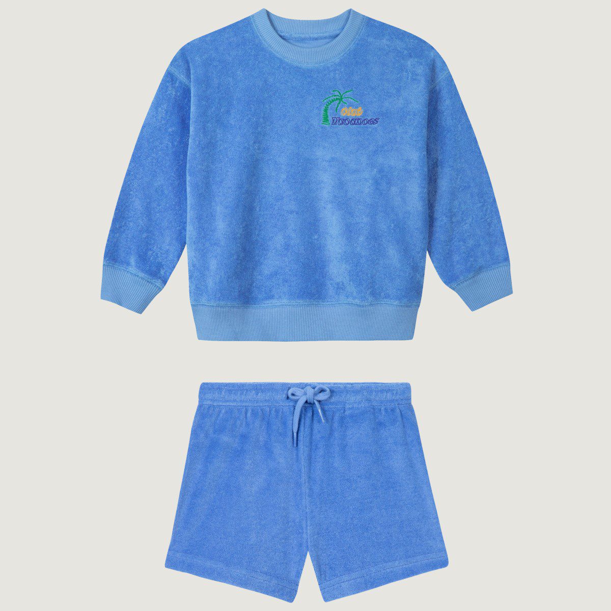 Sweatshirt Pereire Club Vacances & Shorts Azur Blue Terry