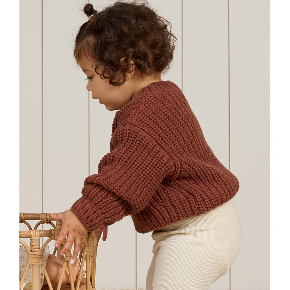 Chunky Knit Sweater | Cranberry