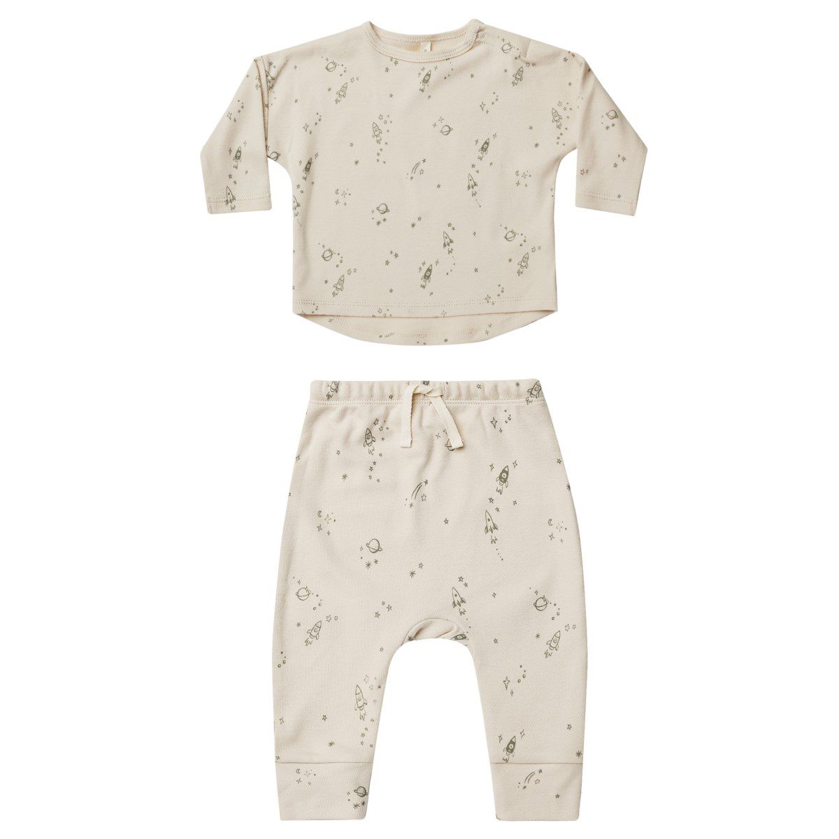 Long Sleeve Tee & Drawstring Pant | Space