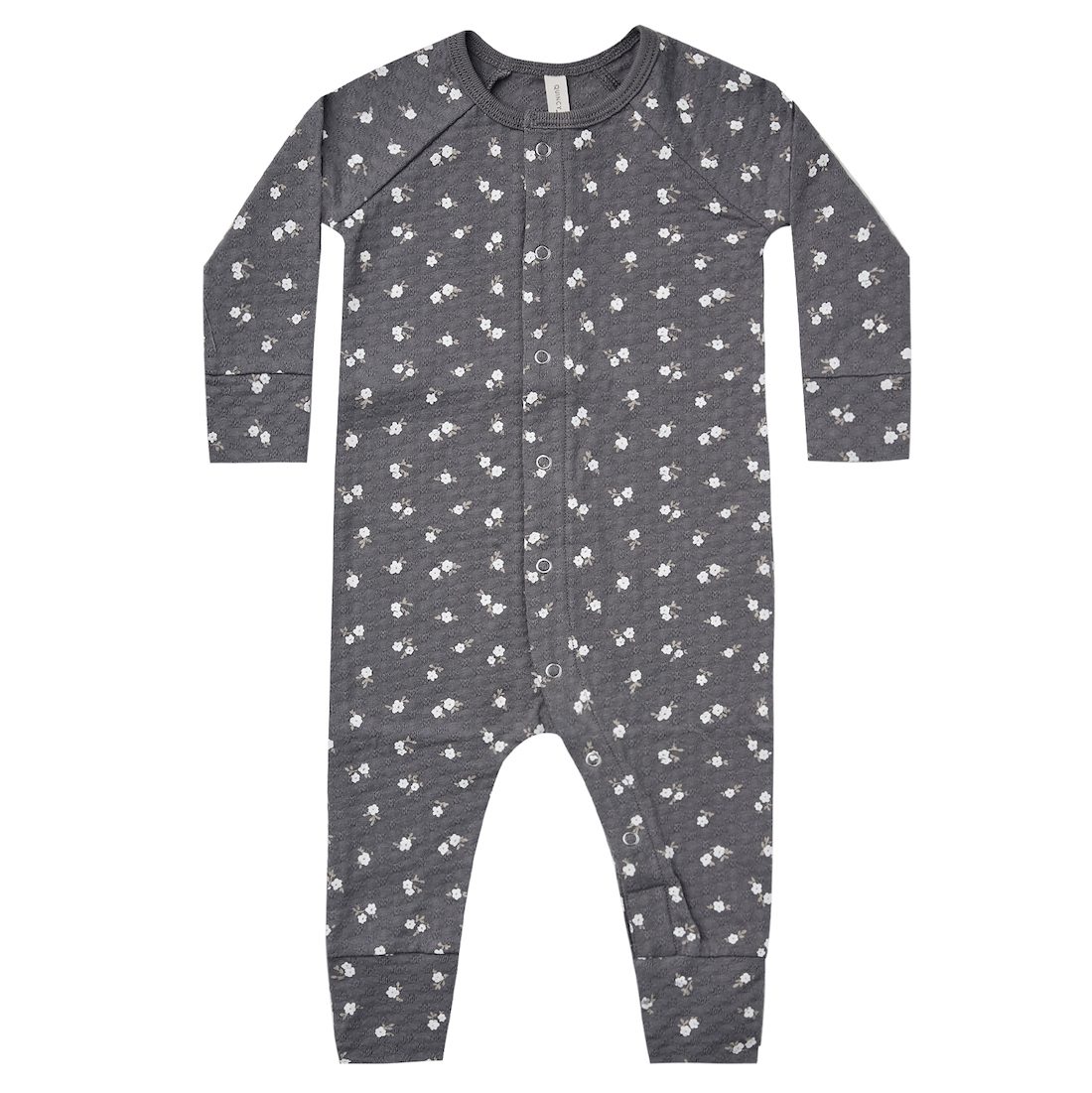 Pointelle Longjohn | Dark Floral