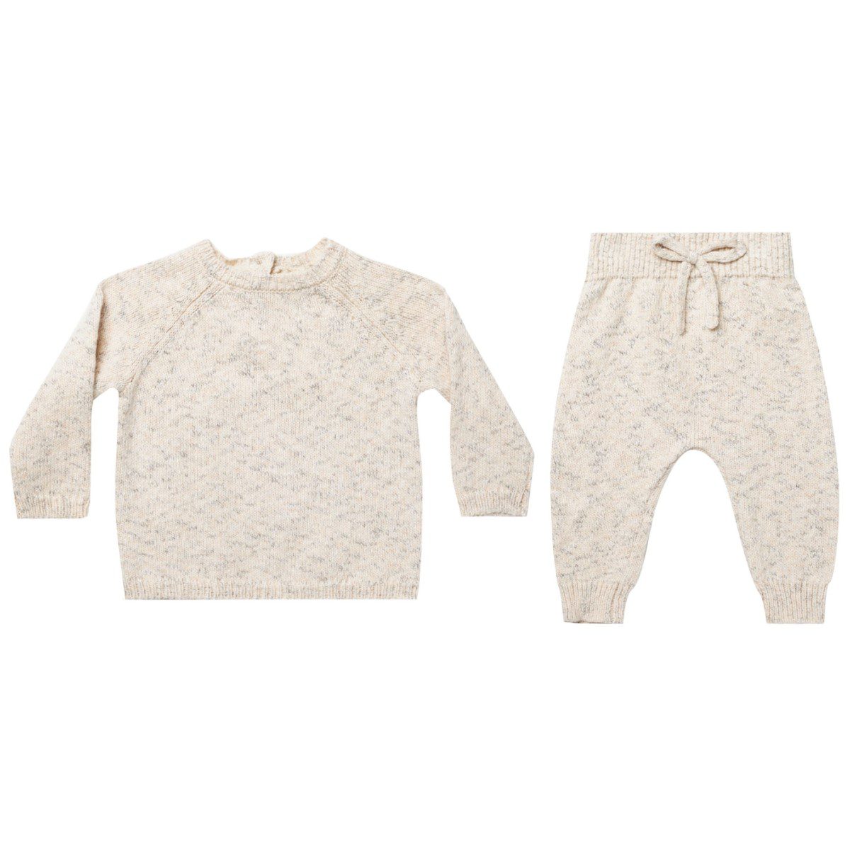 Speckled Knit Sweater & Pants | Natural