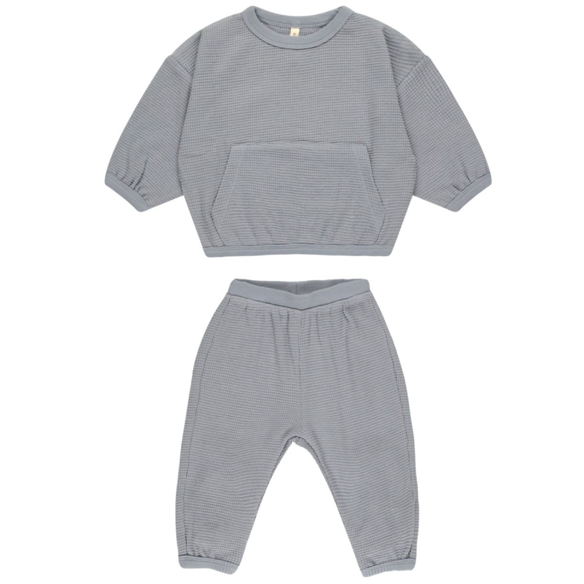 Waffle Slouch Set | Blue
