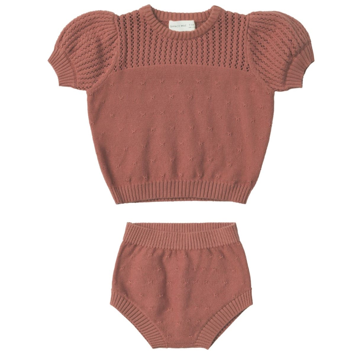 Pointelle Knit Set | Berry