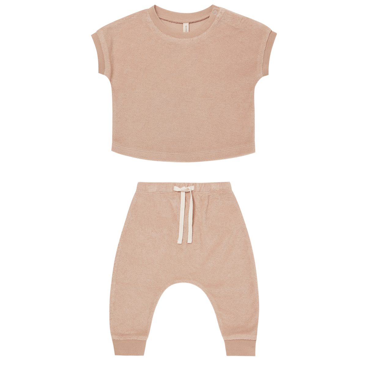 Terry Tee & Pant Set | Blush