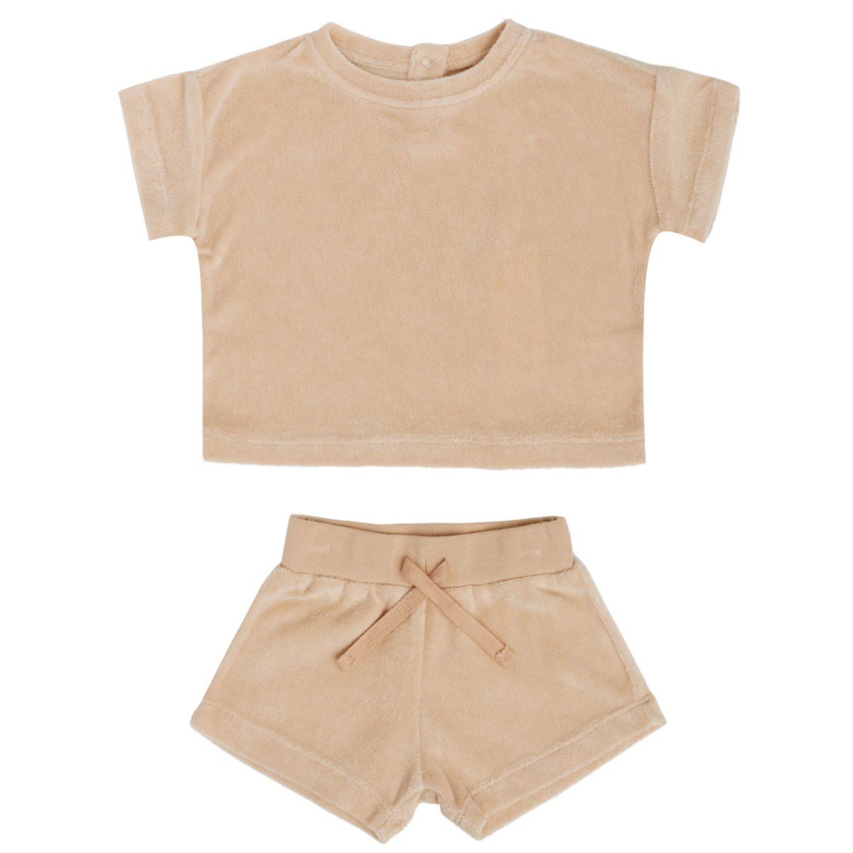 Terry Tee & Shorts Set | Apricot