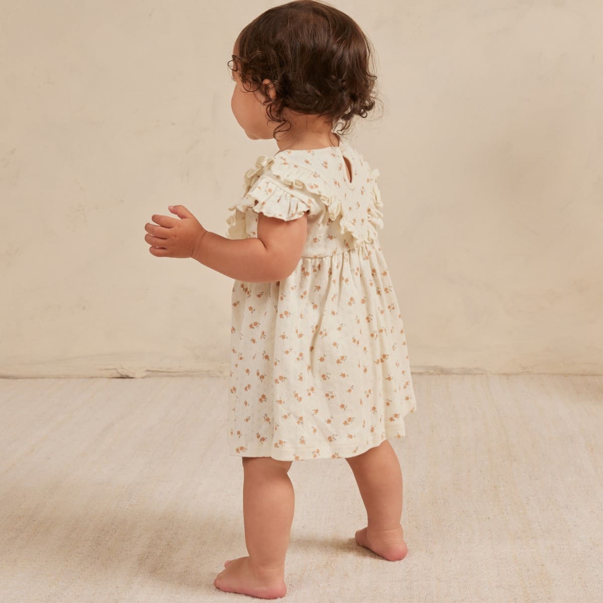 Sleeveless Ruffle V Dress | Ditsy Melon