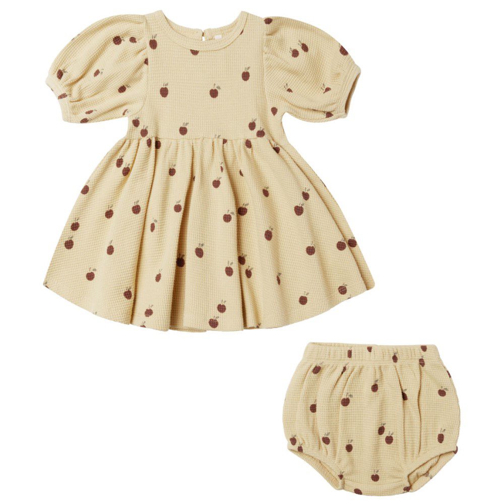 Waffle Babydoll Dress | Apples