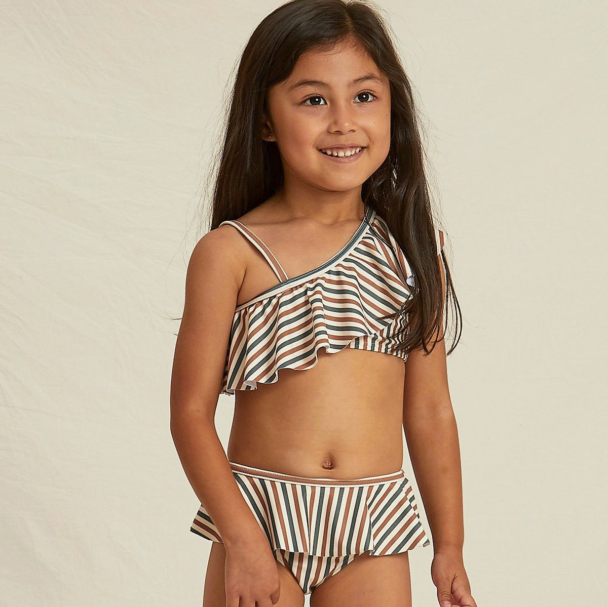 Skirted Bikini | Nautical Stripe