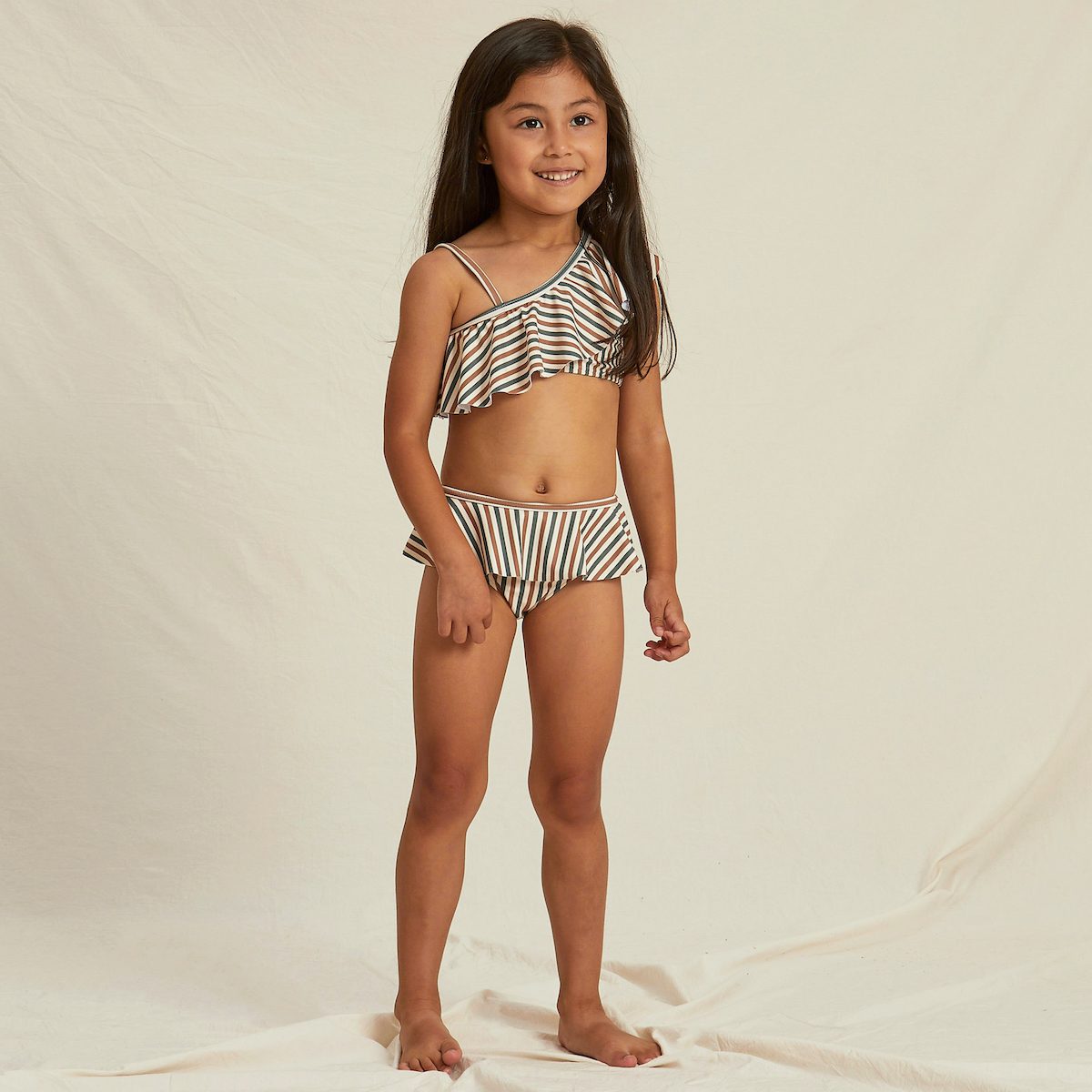 Skirted Bikini | Nautical Stripe