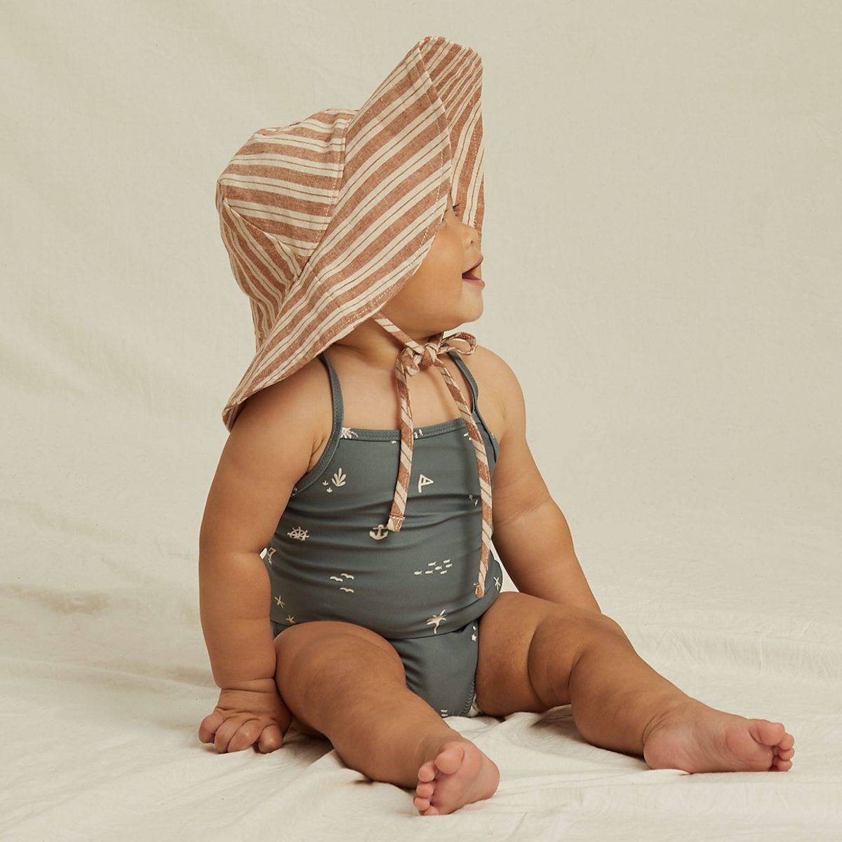 Floppy Hat | Stone Stripe