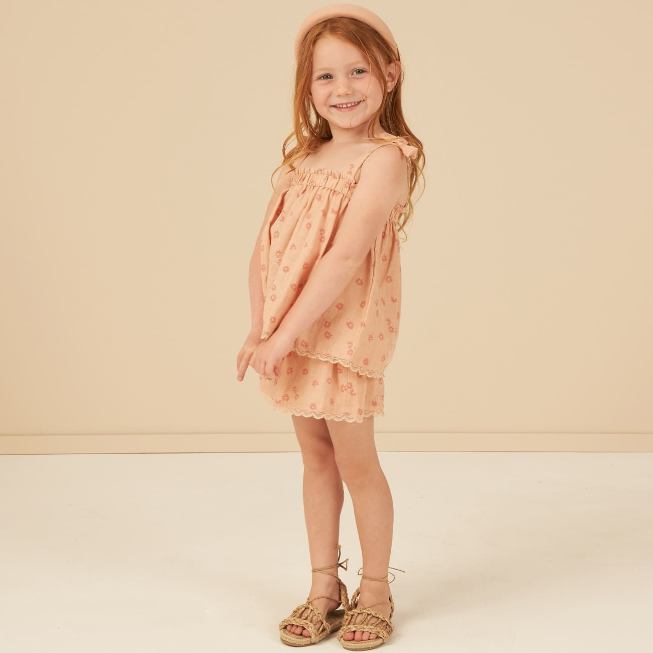 Remi Top & Remi Shorts | Pink Daisy