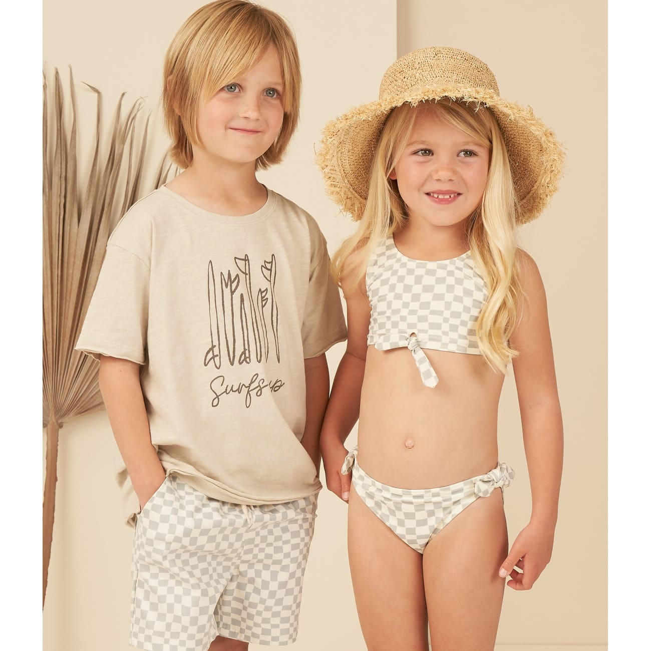 Knotted Bikini | Seafoam Check