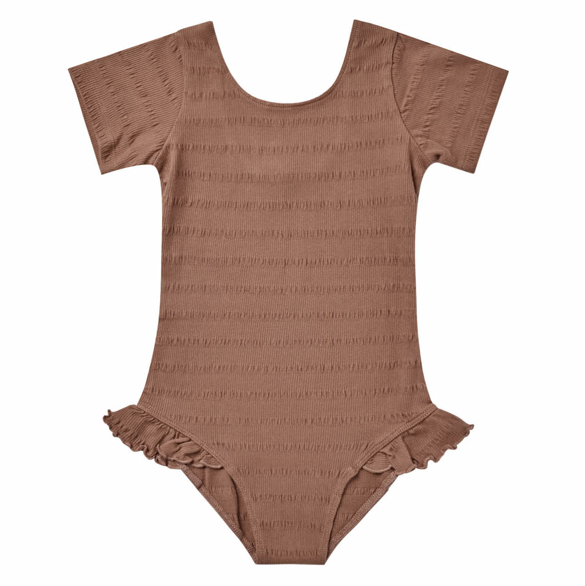 Cinched Ribbed Leotard | Mocha