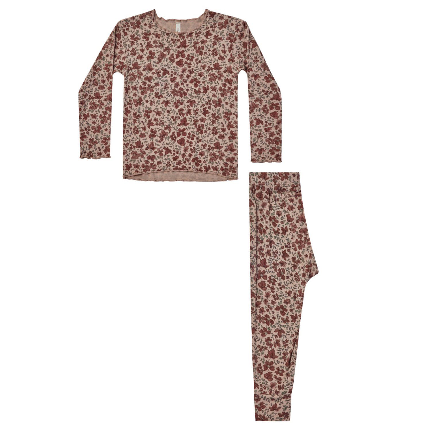 Modal Pajama Set | Mahogany Floral