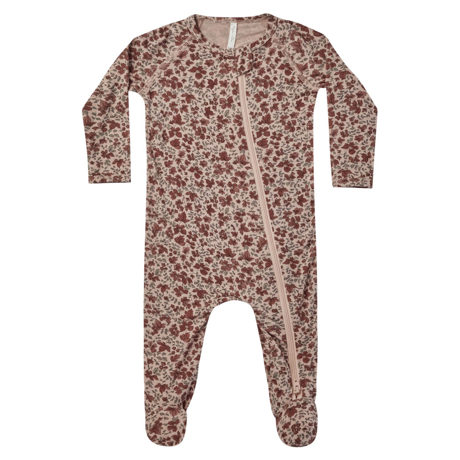 Modal Footed Pajamas | Mahogany Floral