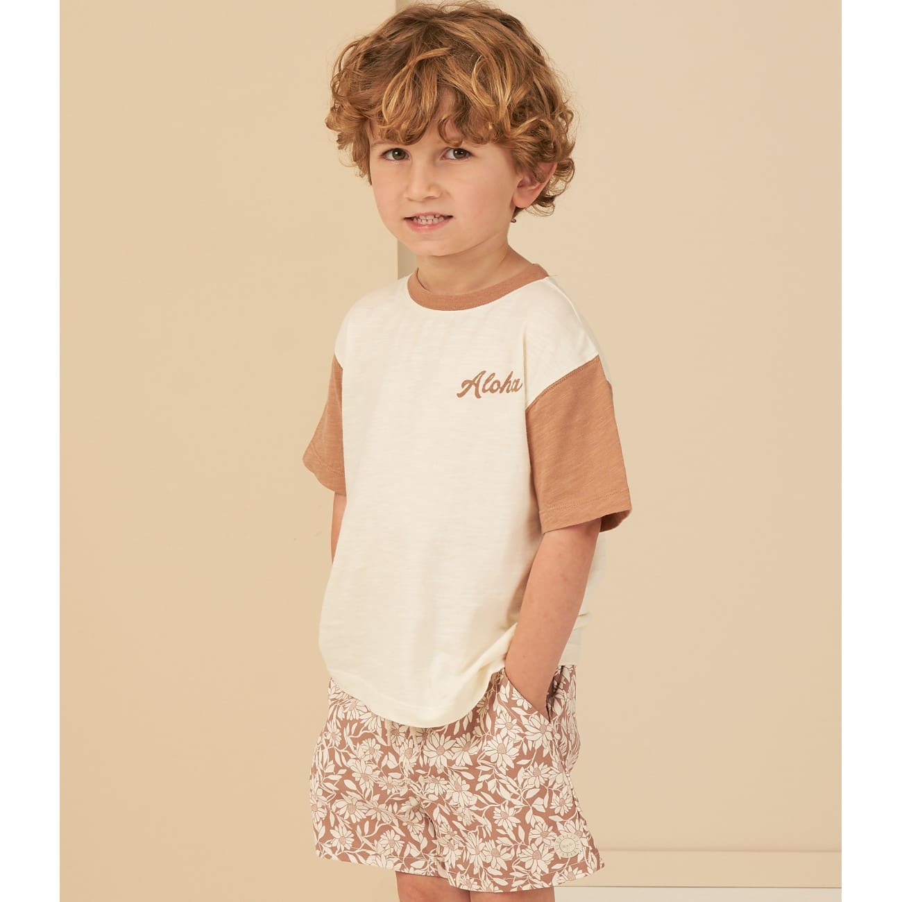 Contrast Short Sleeve Tee | Aloha