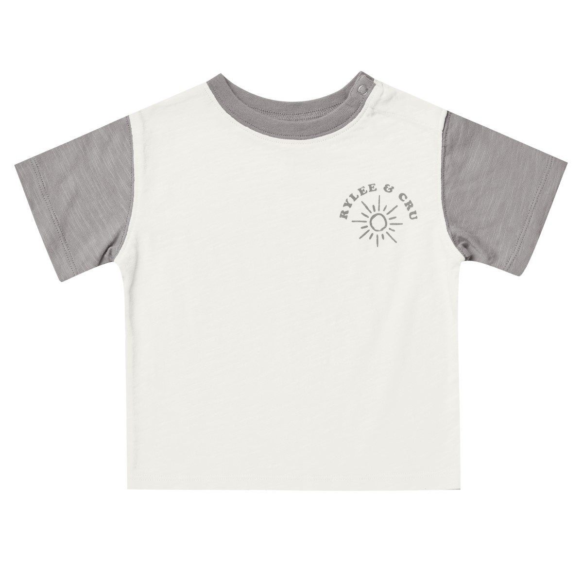 Contrast Short Sleeve Tee & Relaxed Short | Sun/Slate