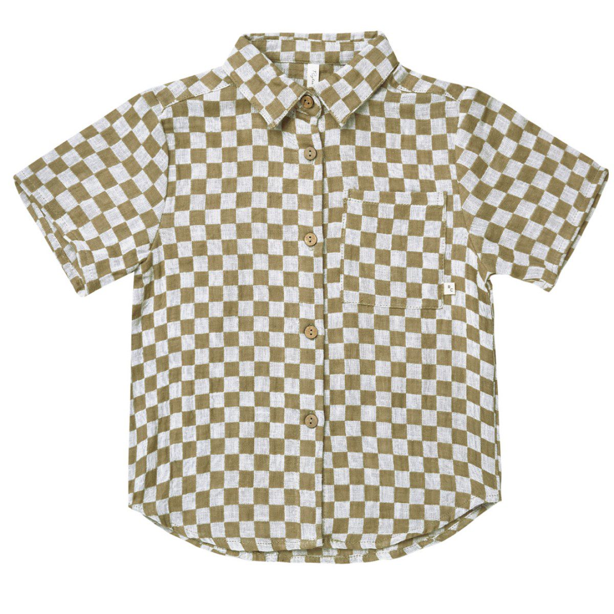 Short Sleeve Shirt & Bermuda Short | Olive Check