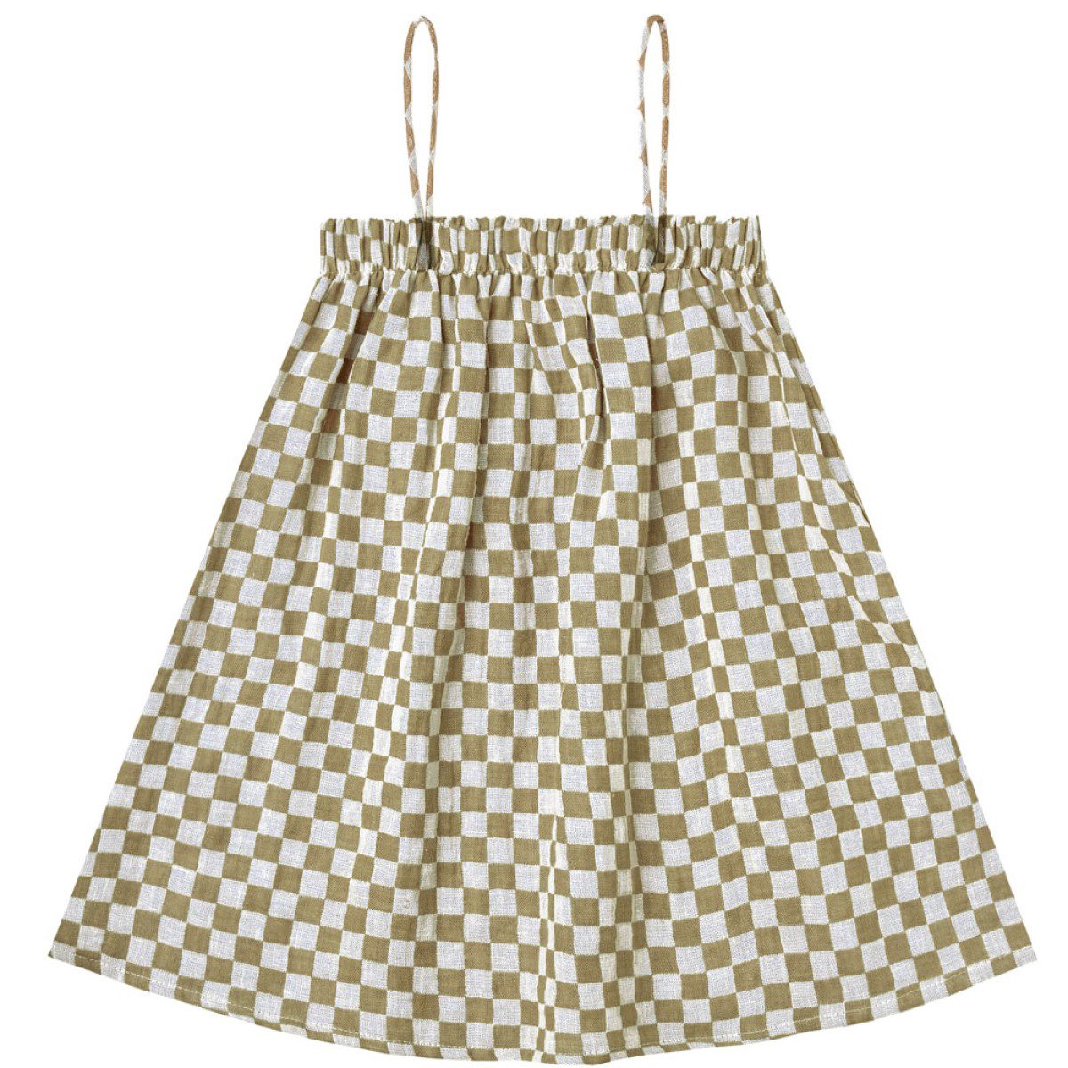 Sahara Mini Dress | Olive Check